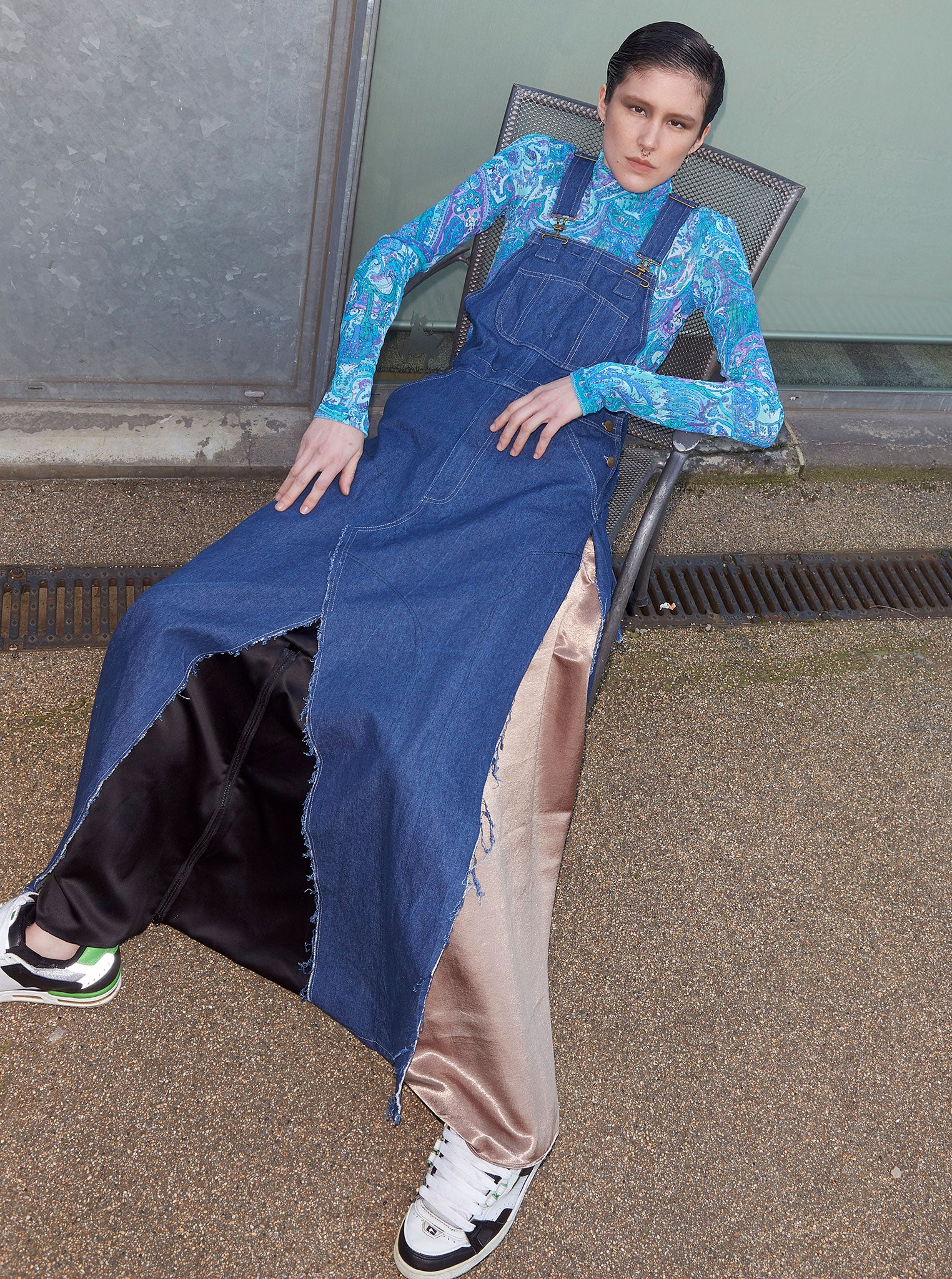 Vinti Andrews Dungarees Dress