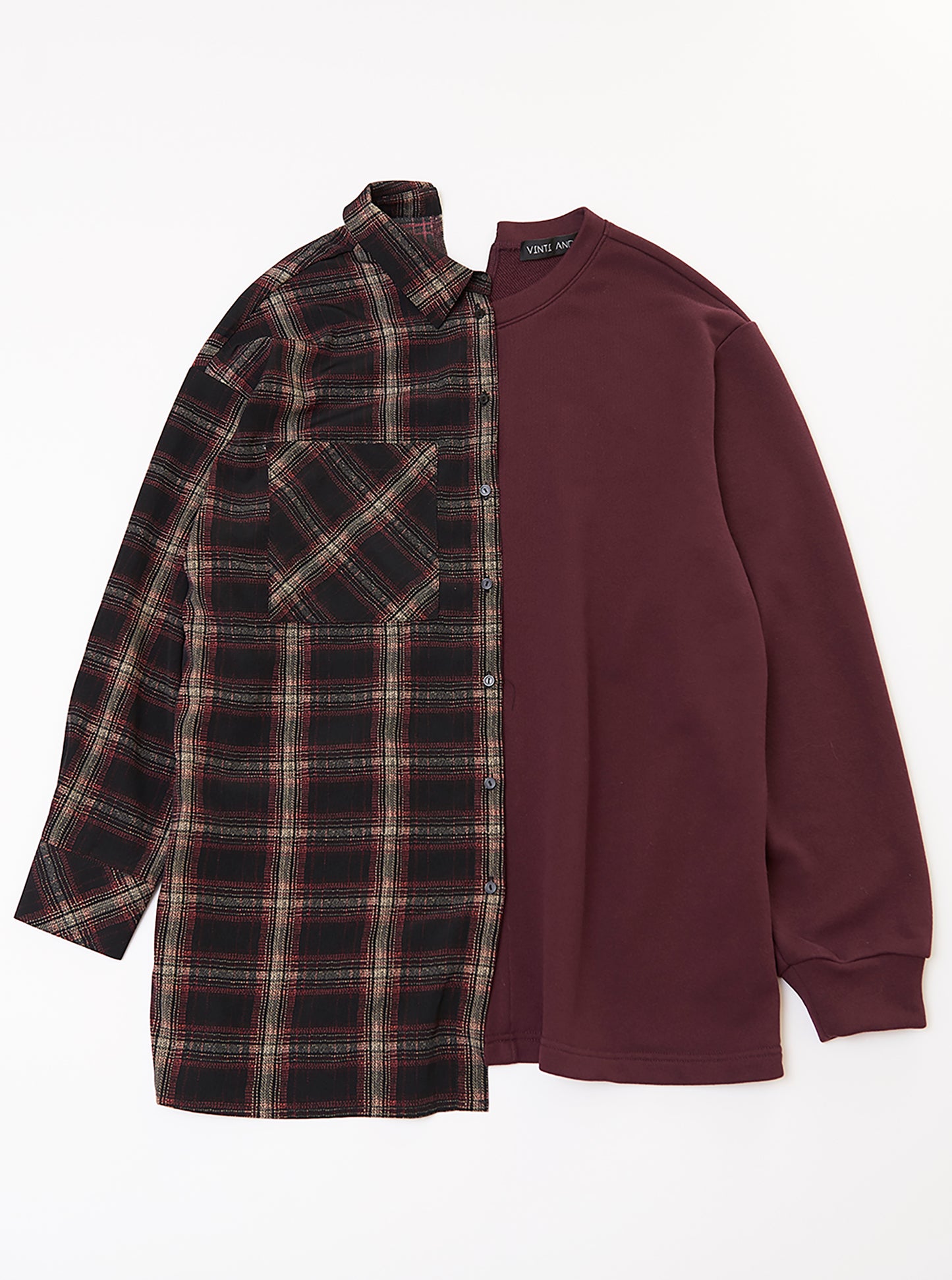 Vinti Andrews Half Shirt Sweater