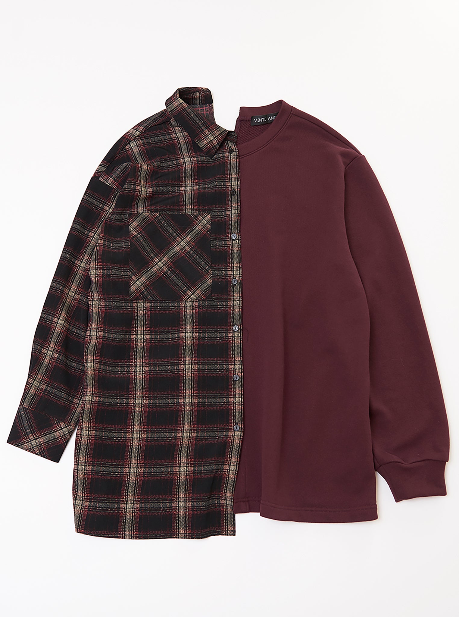 Vinti Andrews Half Shirt Sweater