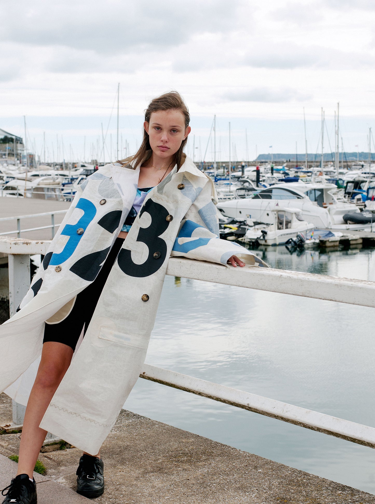 Vinti Andrews Sail Trench Coat