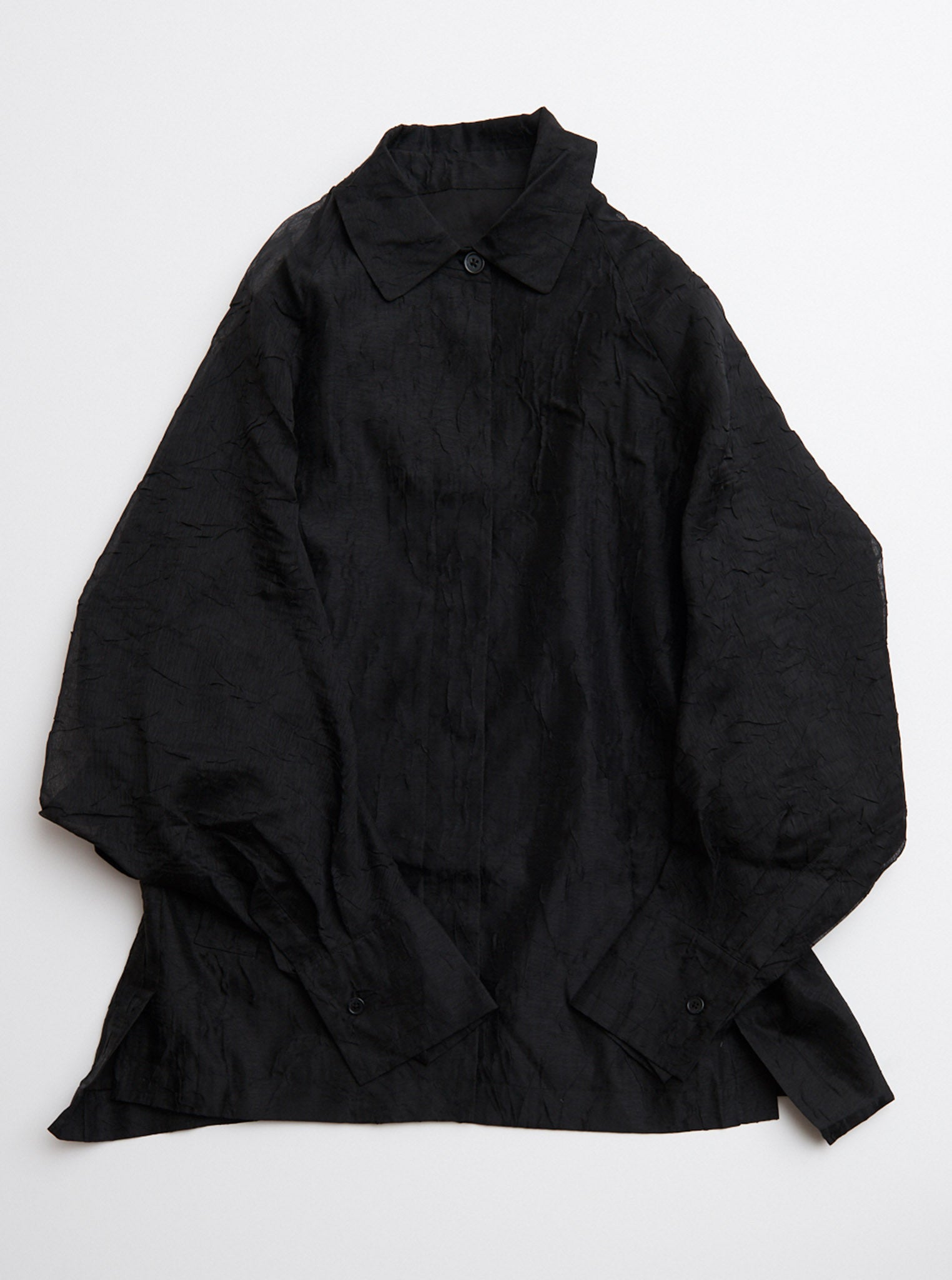Vinti Andrews Crinkle Organza Kimono Sleeves Jacket