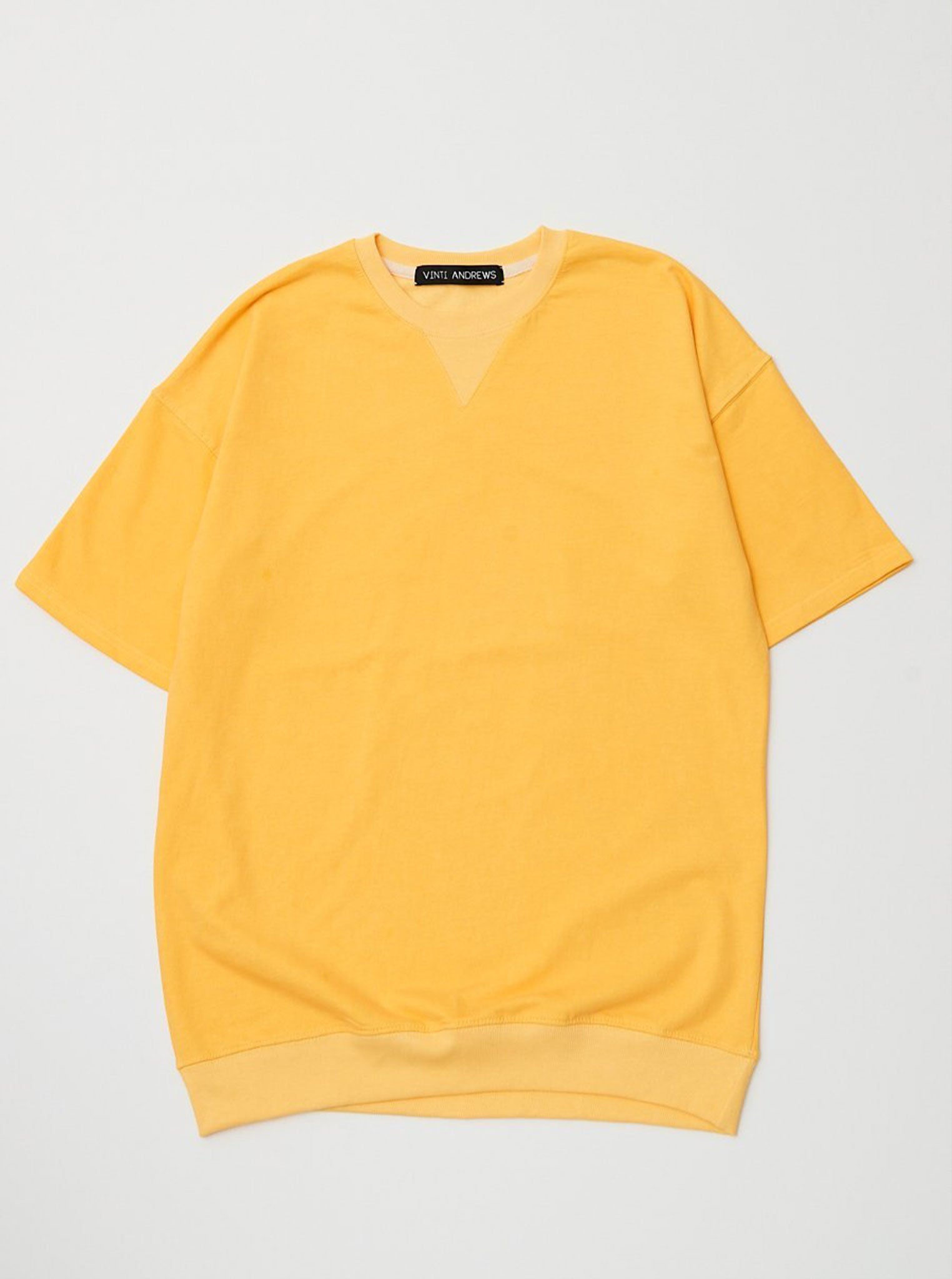 Vinti Andrews Short Sleeves Sweatshirt Yellow