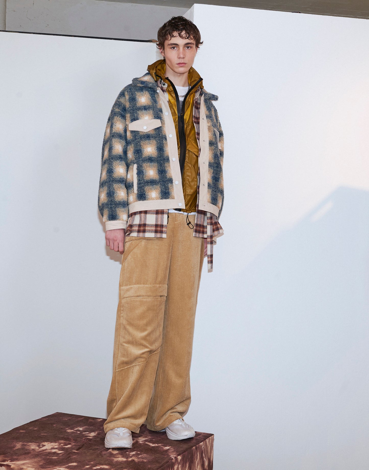 Vinti Andrews Fleece Denim Jacket 