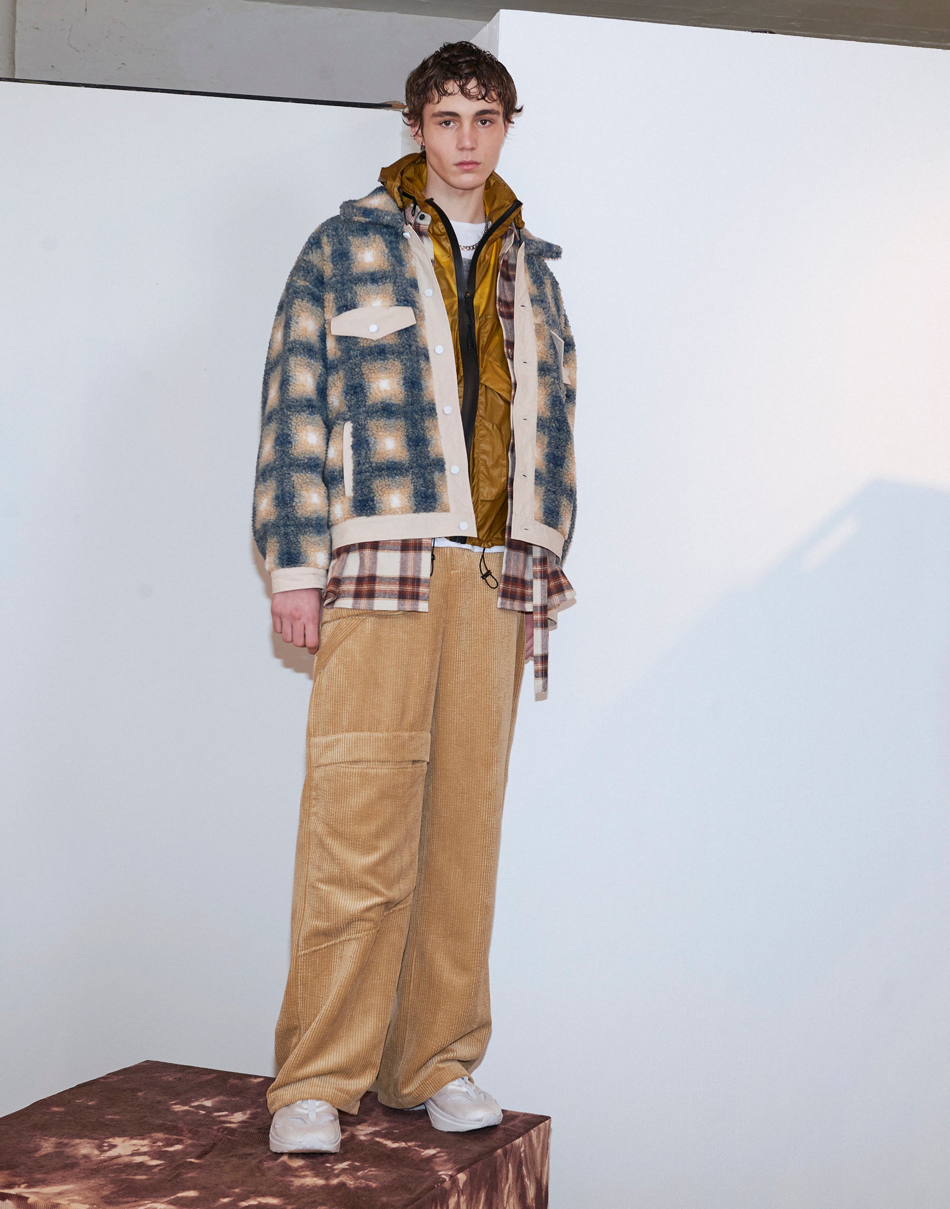 Vinti Andrews Fleece Denim Jacket 