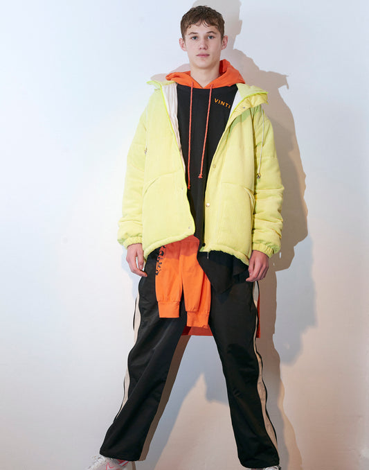 Vinti Andrews Puffer Jacket Yellow Cord