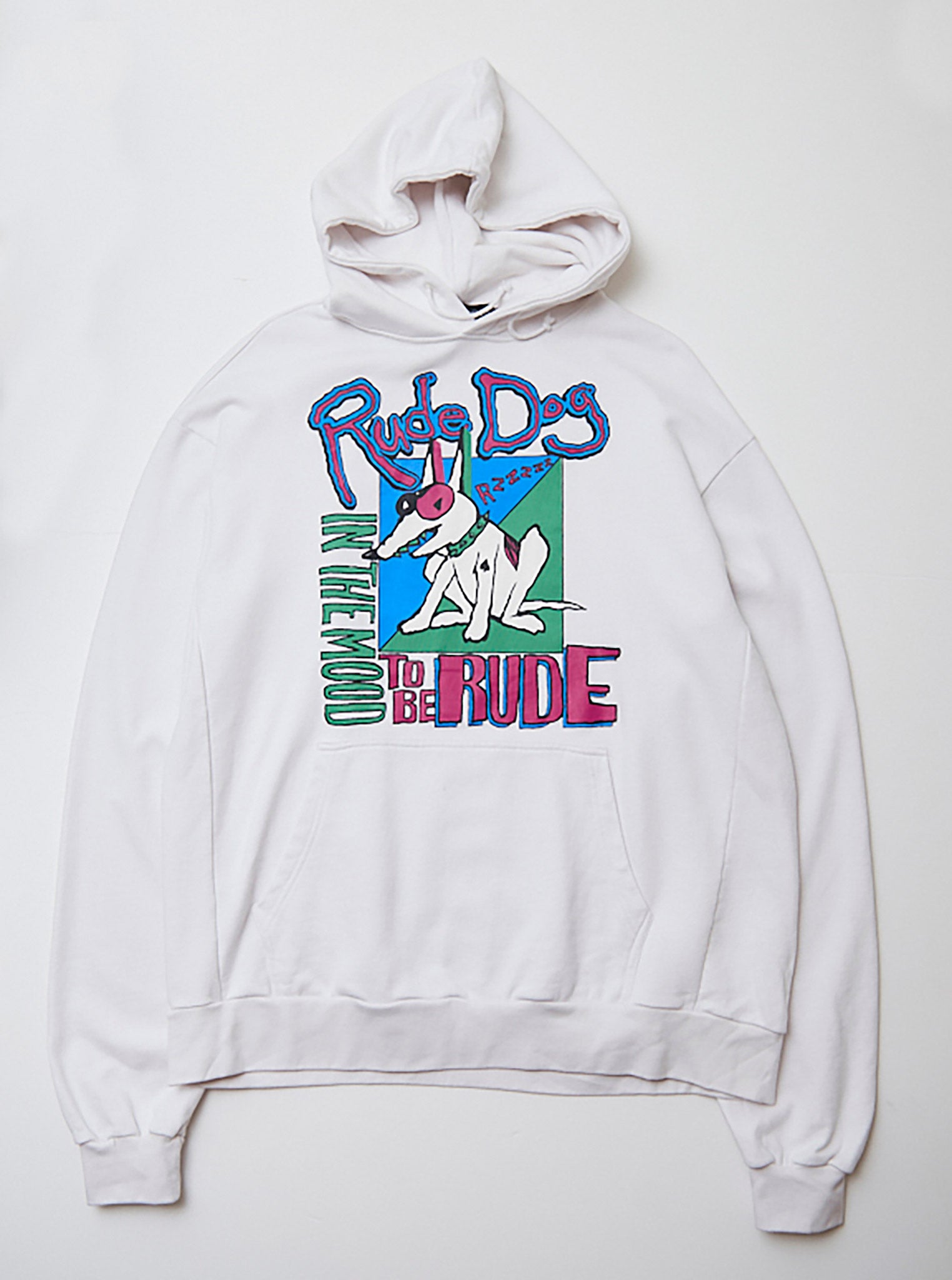 Vinti Andrews Rude Dog White Hoody 