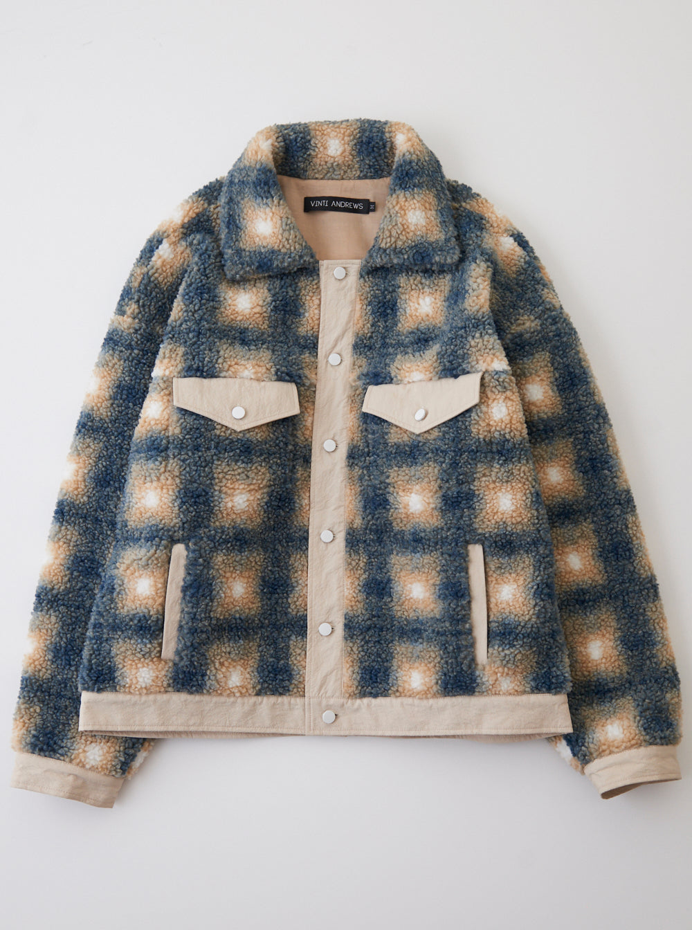 Vinti Andrews Fleece Denim Jacket 