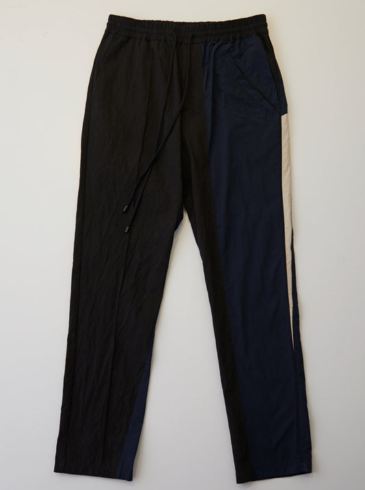 Vinti Andrews Panel Trousers Black Twill 