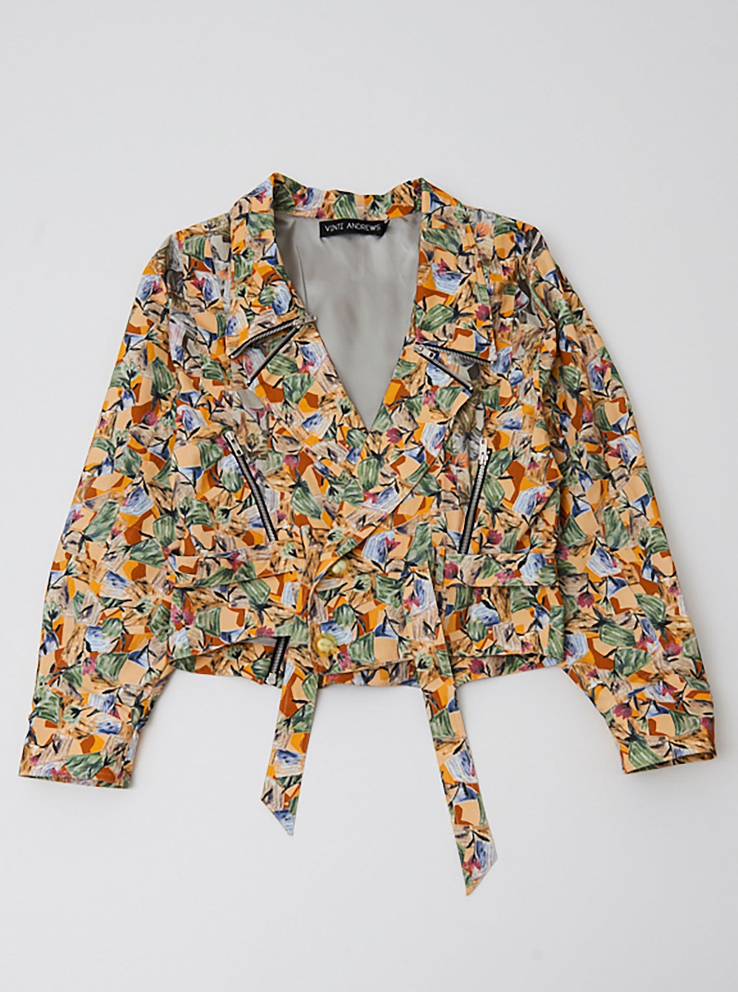 Vinti Andrews Zip Collar Biker Jacket